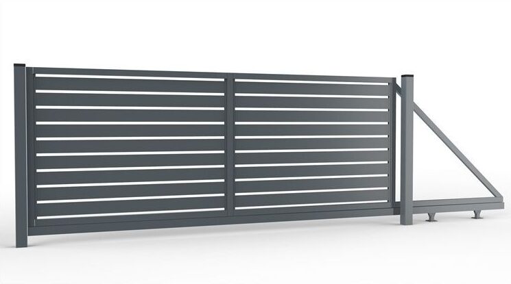 Brama przesuwna palisadowa Grande